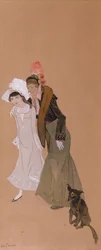 Mme Alvarez avec sa petite-fille, Gigi, 1943